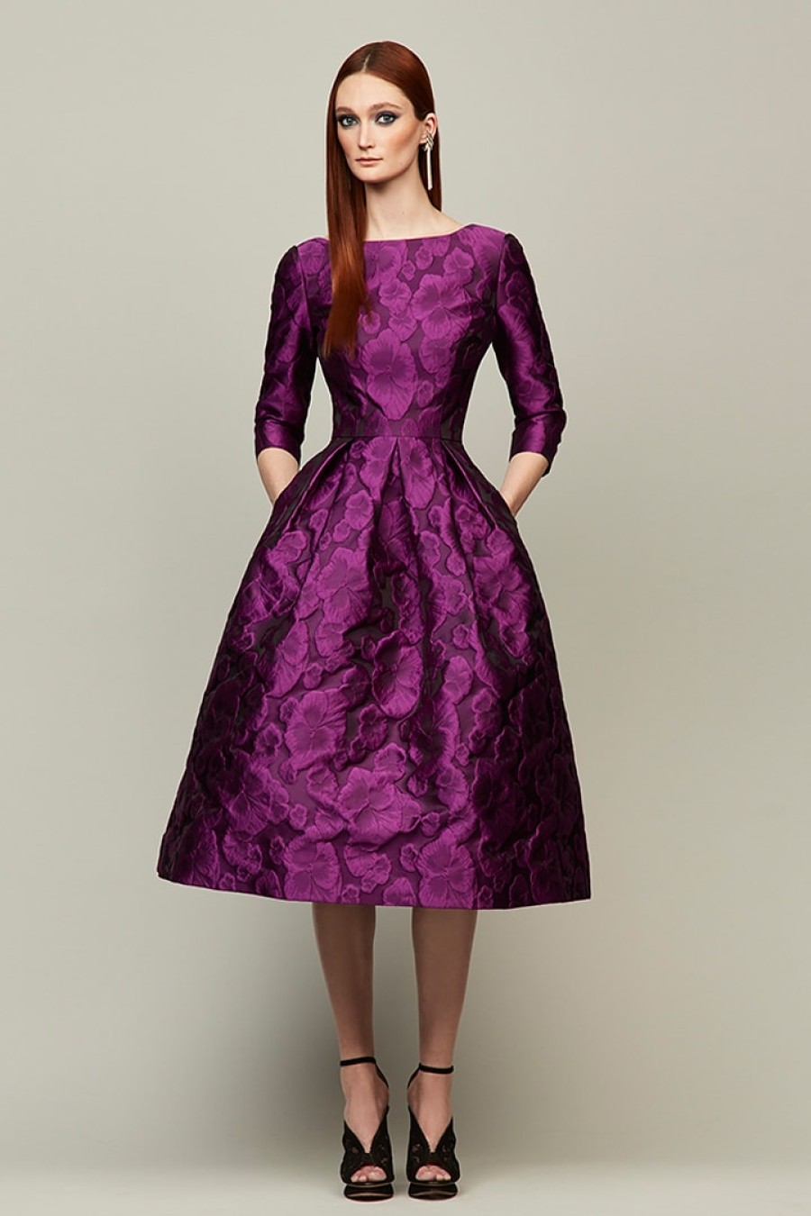 Audrey Brooks Dresses | Purple Floral Dress