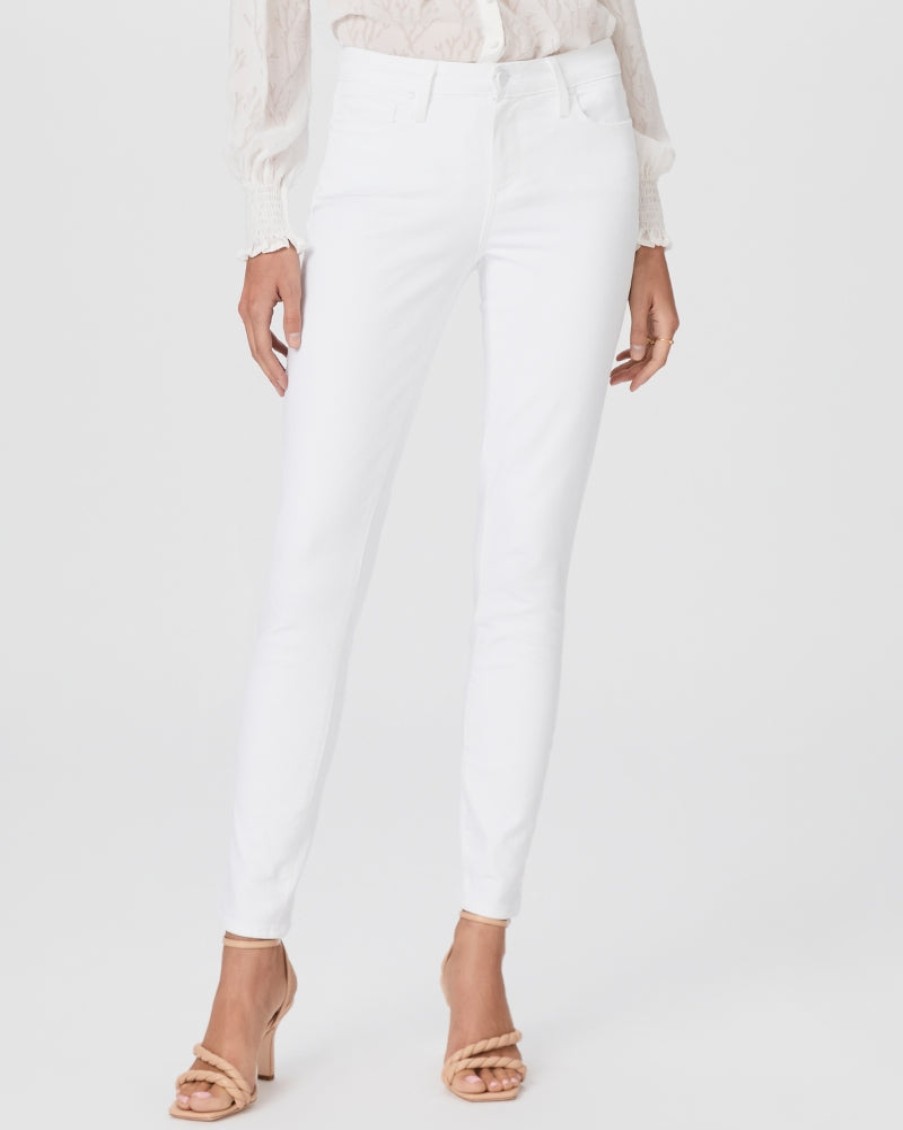 Paige Pants | Verdugo Ankle Mid Rise Ultra Skinny In Crisp White