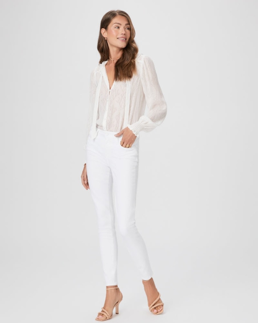 Paige Pants | Verdugo Ankle Mid Rise Ultra Skinny In Crisp White