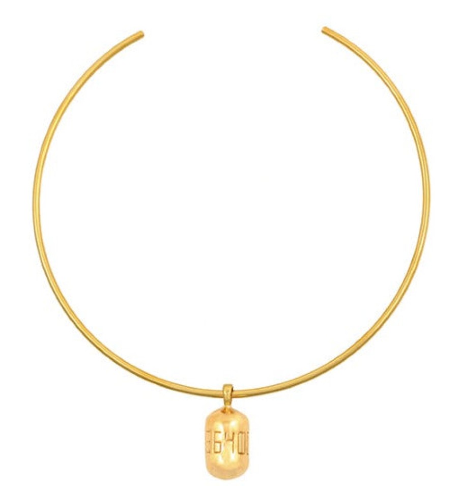 Sylvia Benson Accessories | Fortune Buoy Neckwire - 18K Gold Over Bronze