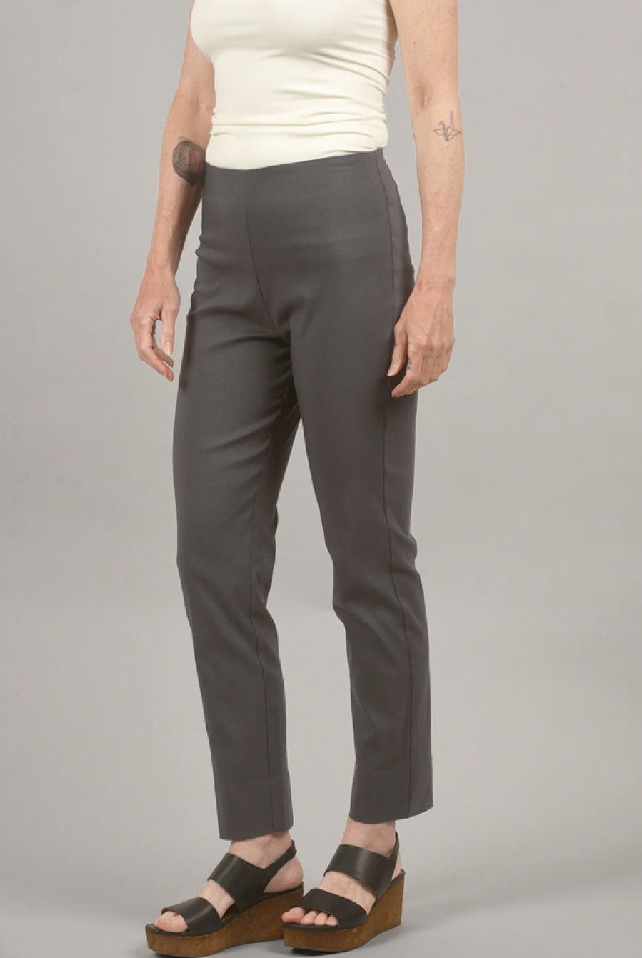 Equestrian Pants | Milo Ankle Pant In Ash