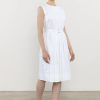 Peserico Dresses | Light Stretch Satin Midi Dress In White