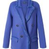 Diomi Jackets | Wool Blend Mink Blazer In Azure