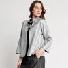 Hinson Wu Jackets | Sandra Jacket - Sterling/Black