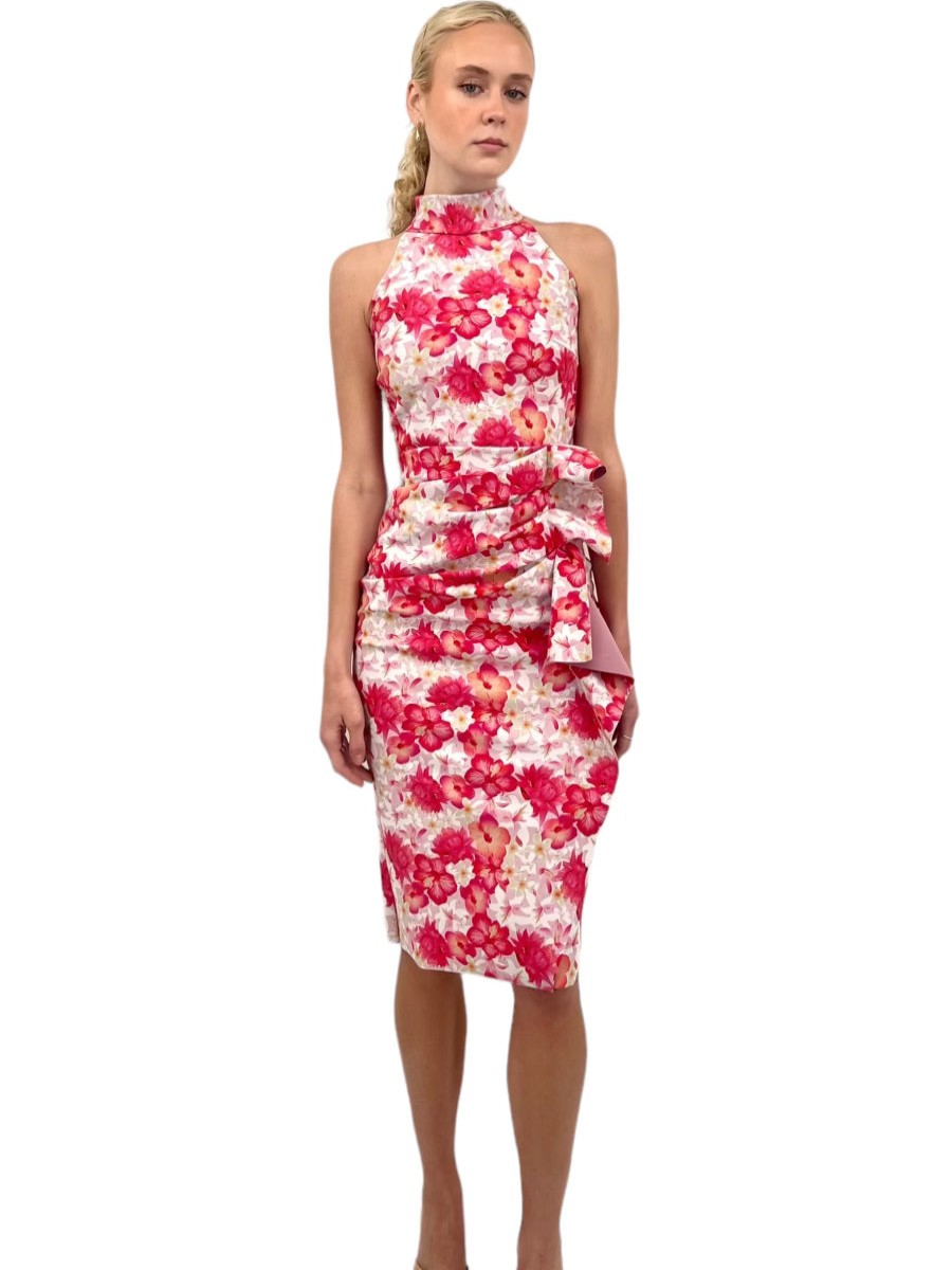 Chiara Boni Dresses | Amenadiel Print Dress In Pink Fantasia