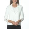 J'envie Jackets | Open Front Cardigan In White