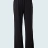 Iris Setlakwe Pants | Straight Leg Pull Up Pant In Black