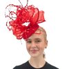 Hats by Katie Accessories | Red Disc Fascinator