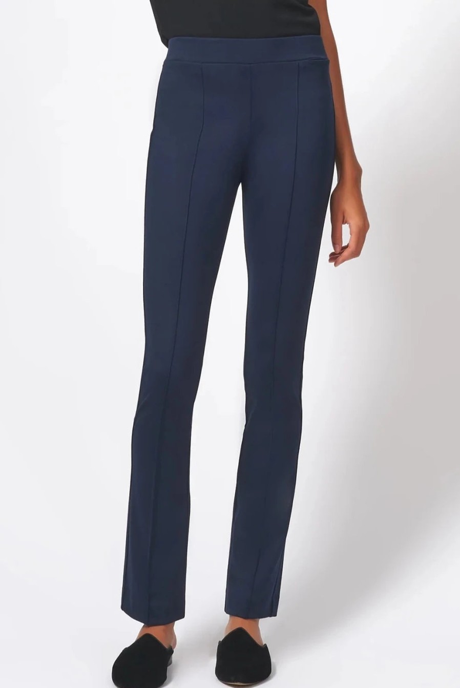 Kal Rieman Pants | Pintuck Straight Leg Pant In Navy