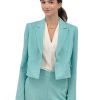 Iris Setlakwe Jackets | Short Jacket With Flap Pockets In Aqua