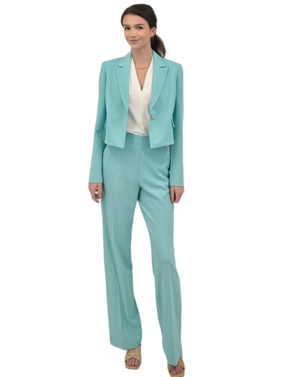 Iris Setlakwe Jackets | Short Jacket With Flap Pockets In Aqua