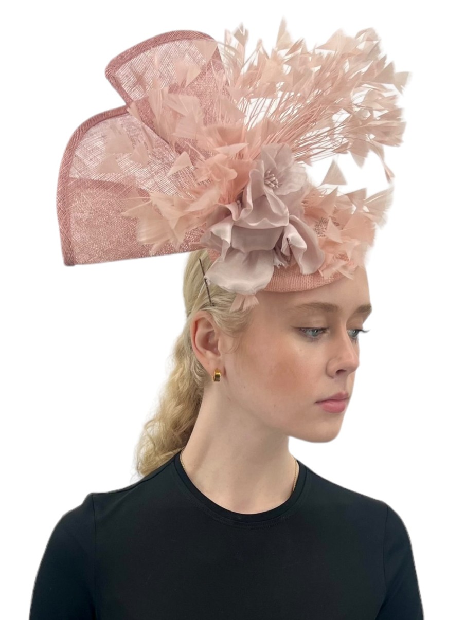 Hats by Katie Accessories | Light Pink Disc Fascinator