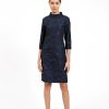 Bigio Dresses | Jacquard Dress In Navy/Black