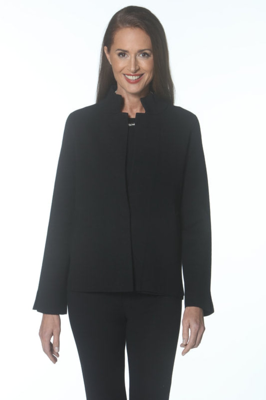 J'envie Jackets | Knit Swing Jacket In Black