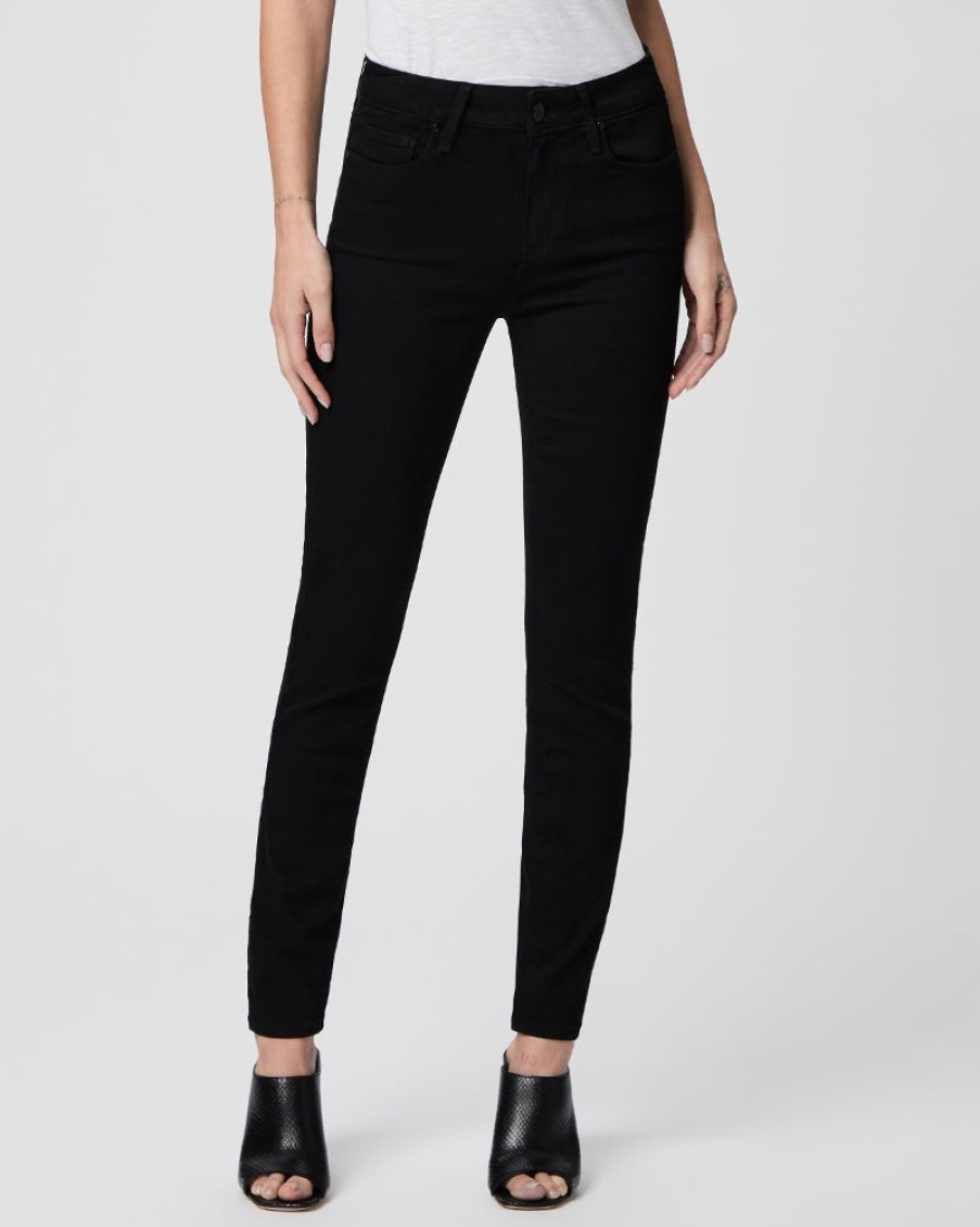 Paige Pants | Verdugo Ankle Black Shadow