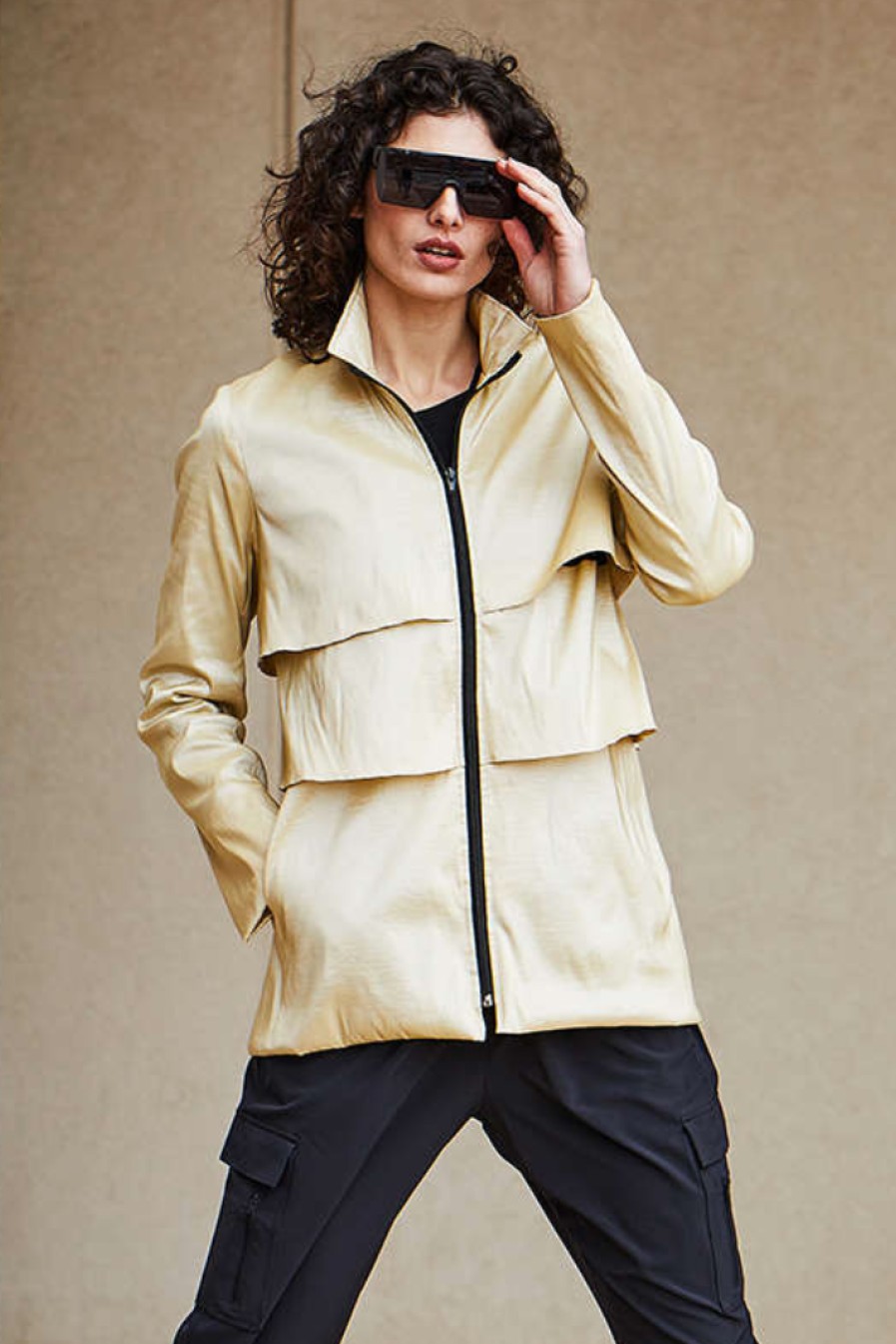 Mycra Pac Jackets | Star Tiered Raincoat In Shimmer