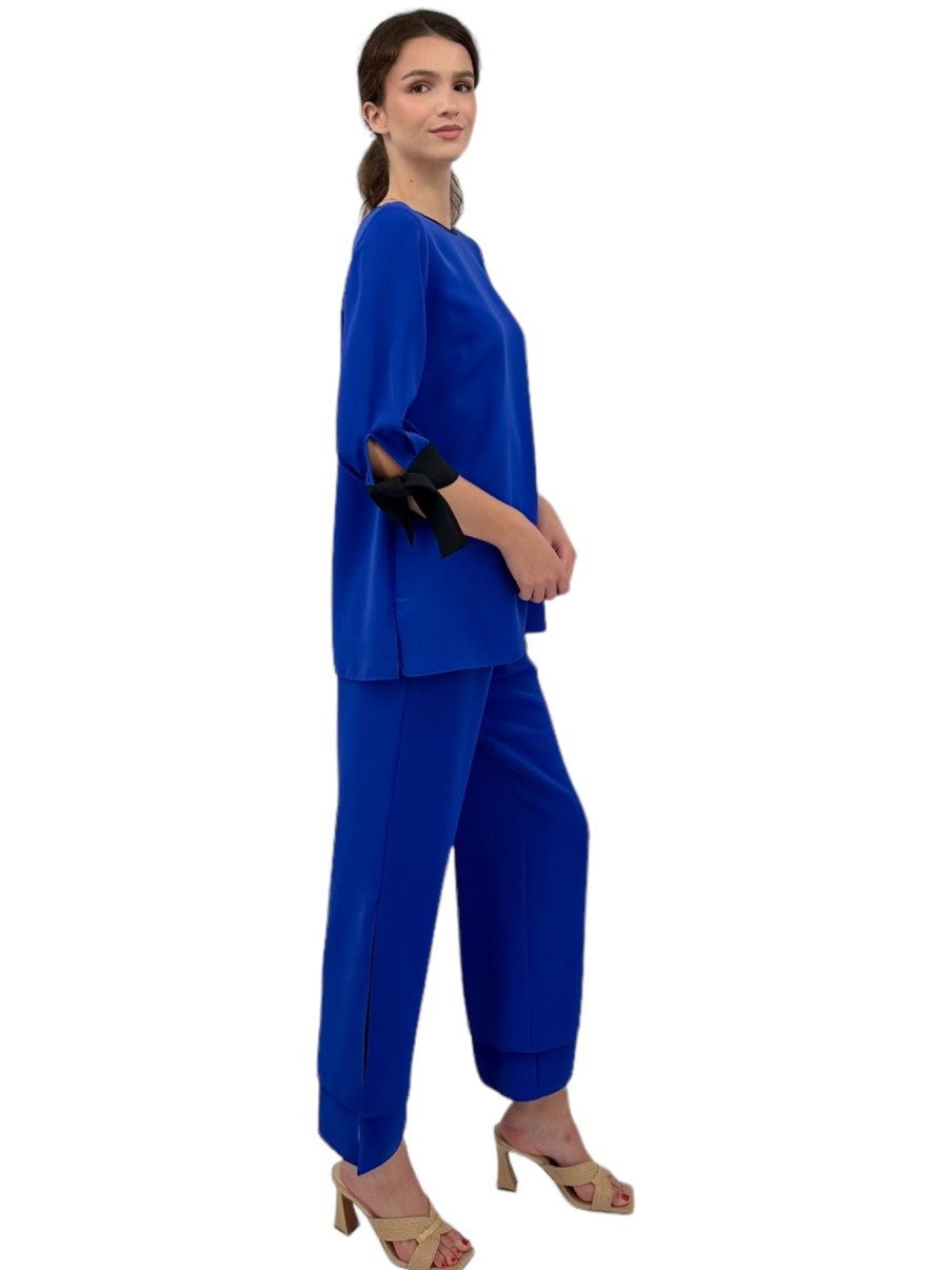 Emmelle Pants | Cobalt Double Layered Pants