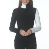 J'envie Tops | Colorblock Turtleneck - Black/Ivory