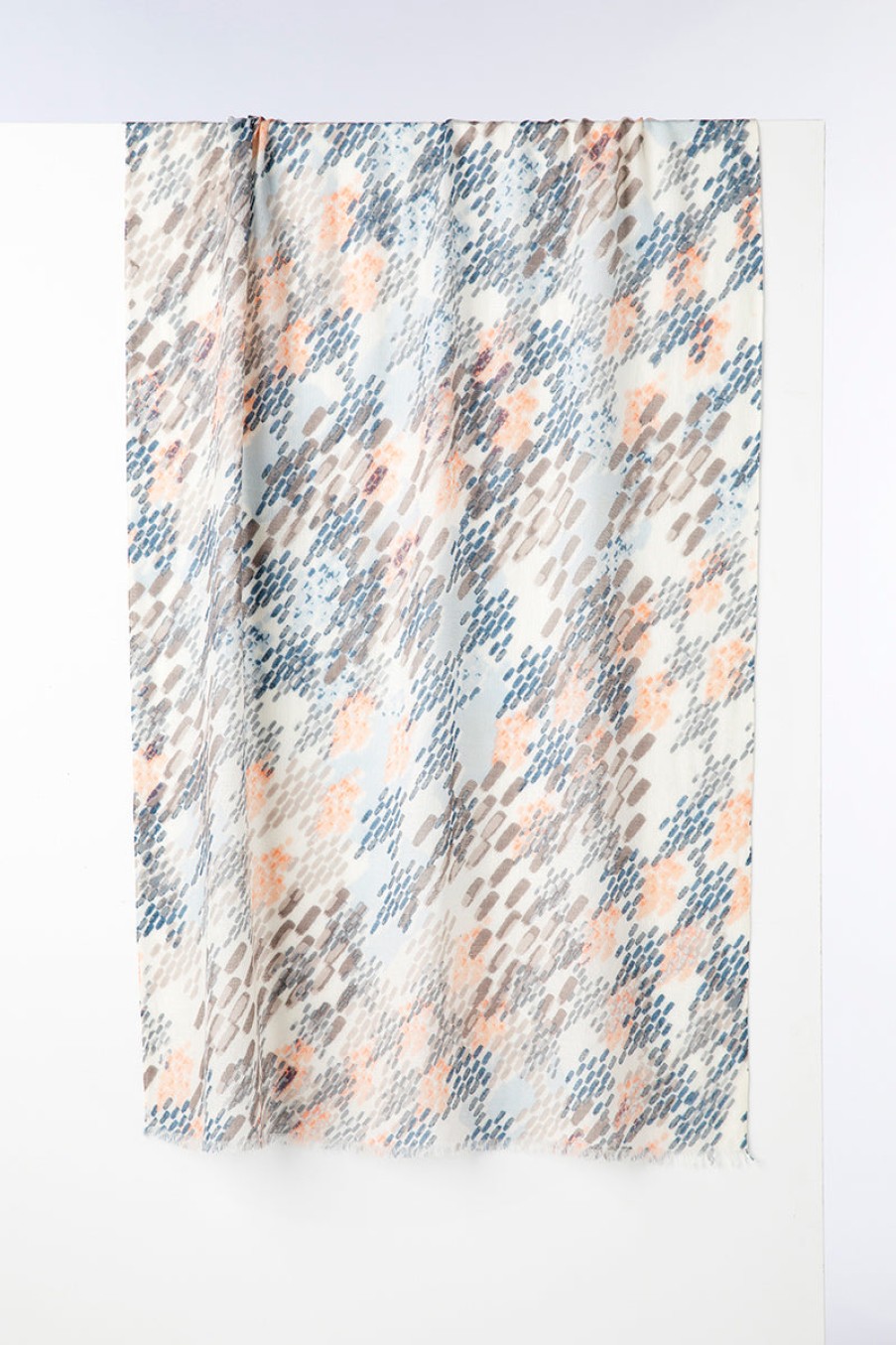 Kinross Cashmere Accessories | Prism Print Scarf - Sunrise/Multi