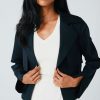 Iris Setlakwe Jackets | Crop Jacket With Storm Flap - Navy