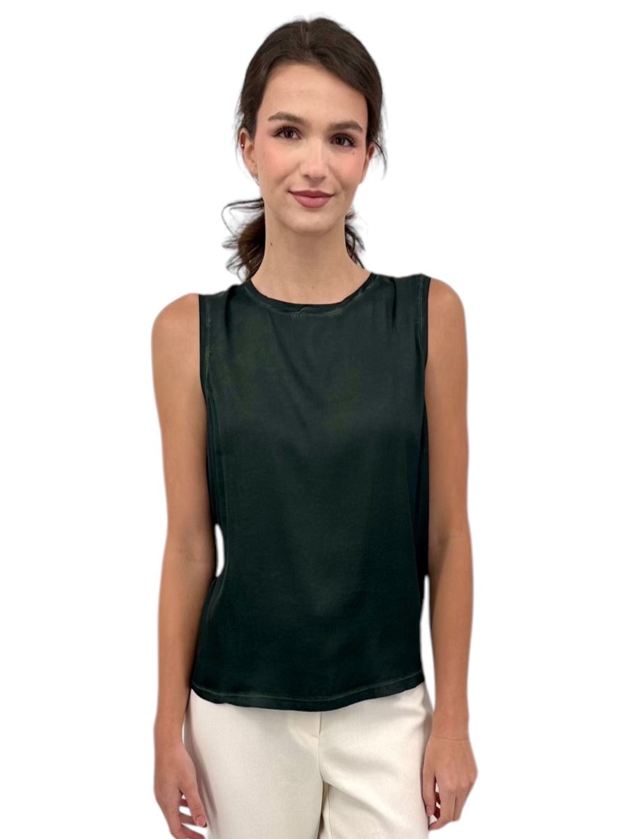 Ploumanac'h Tops | Soave Tank Top In Hunter Green