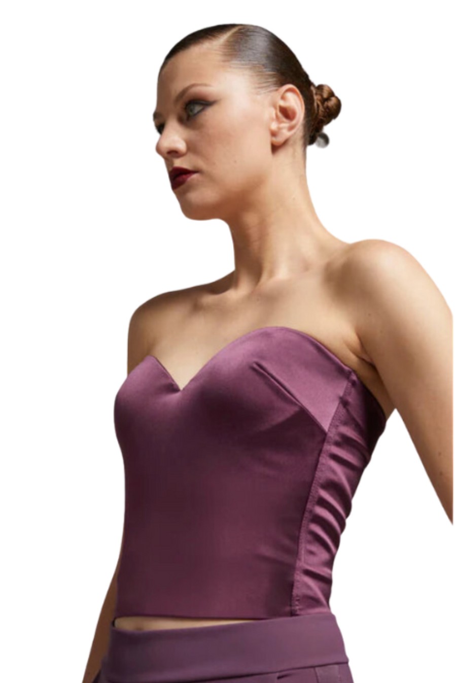 Chiara Boni Tops | Chrystele Corset Top In Plum