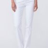 Paige Pants | Manhattan High Rise Slim Boot 32" In Crisp White