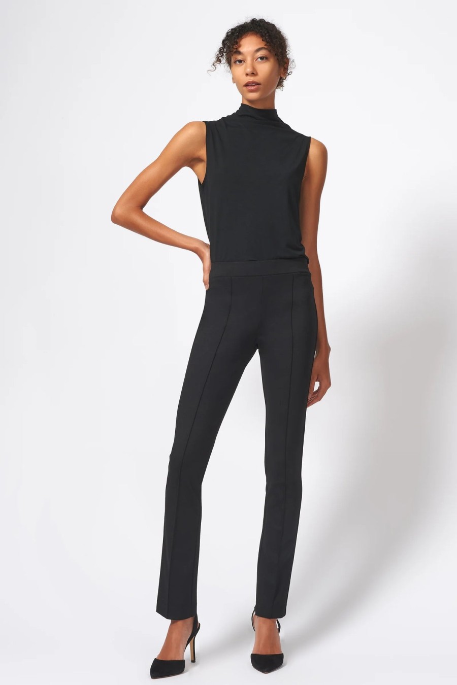 Kal Rieman Pants | Pintuck Straight Leg Pant In Black