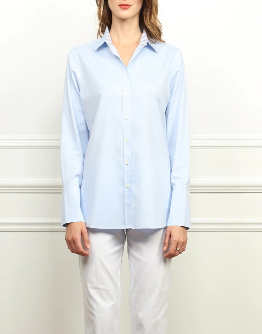 Hinson Wu Tops | Meghan Relaxed Fit Top - Blue Mist