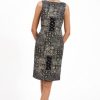 Bigio Dresses | Printed Sheath Dress In Patchwork