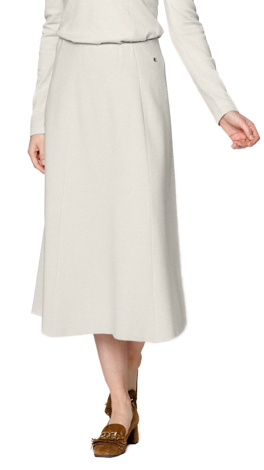 Biana Skirts | Lydia Skirt - Beige Melange