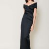 Talbot Runhof Dresses | Long Satin Dress In Black