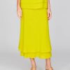 Emmelle Skirts | Microlinen Double Layer Skirt In Citrus