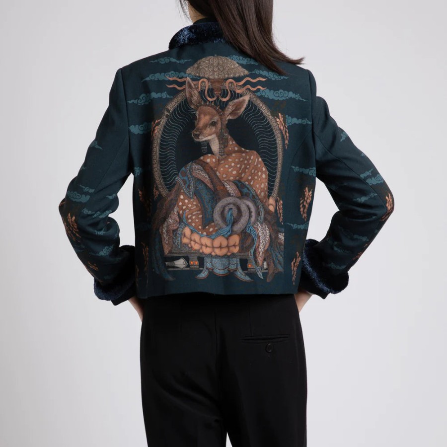 Sabina Savage Jackets | The Song Deer Tailored Jacket - Storm/Steel