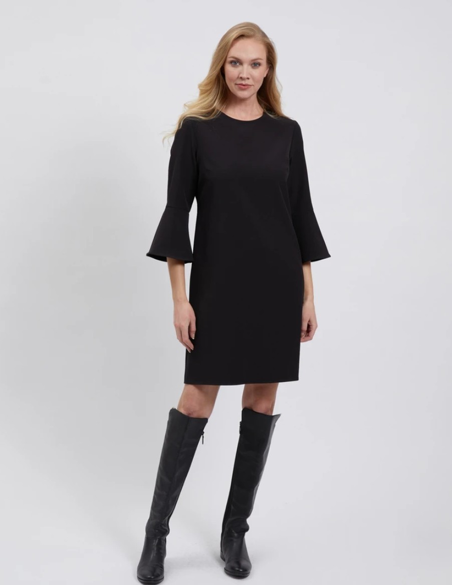 Estelle and Finn Dresses | Bell Sleeve Dress In Black