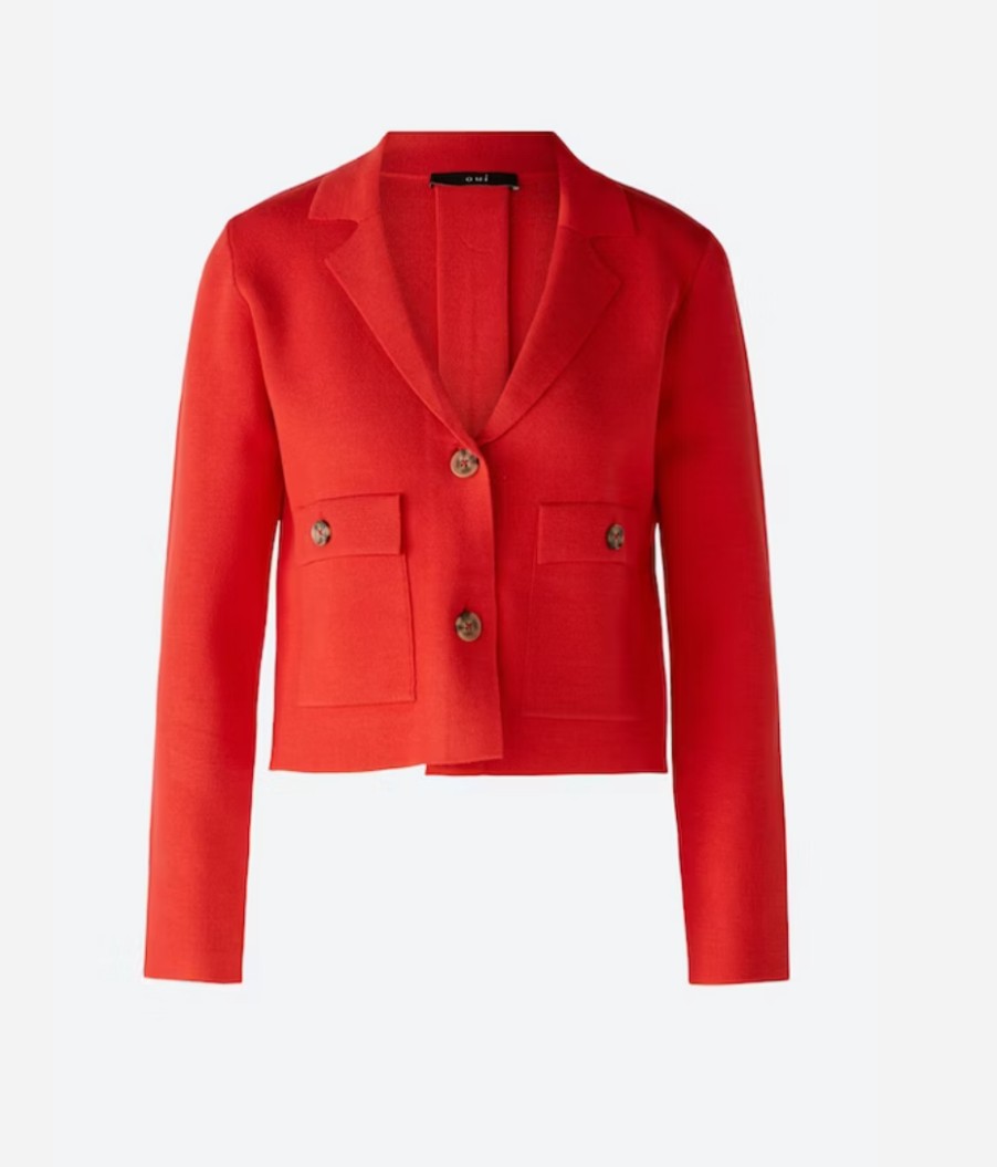 OUI Jackets | Blazer-Look Jacket In Aura Orange