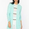 Kinross Cashmere Jackets | Easy Rib Cardigan In Oasis