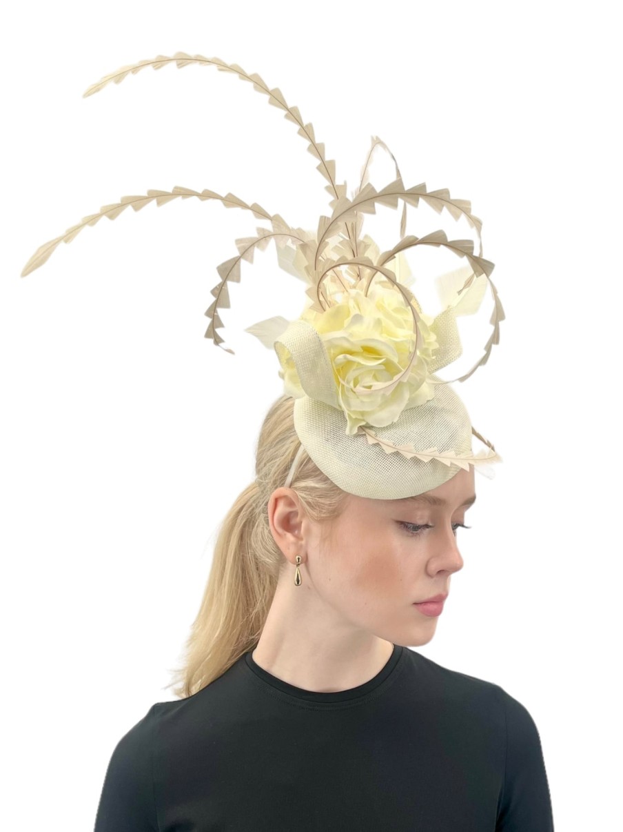 Hats by Katie Accessories | Cream Headband Fascinator