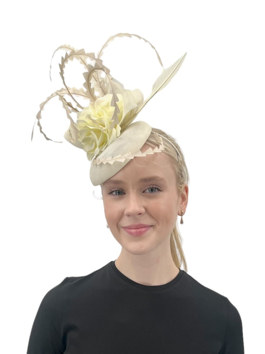 Hats by Katie Accessories | Cream Headband Fascinator