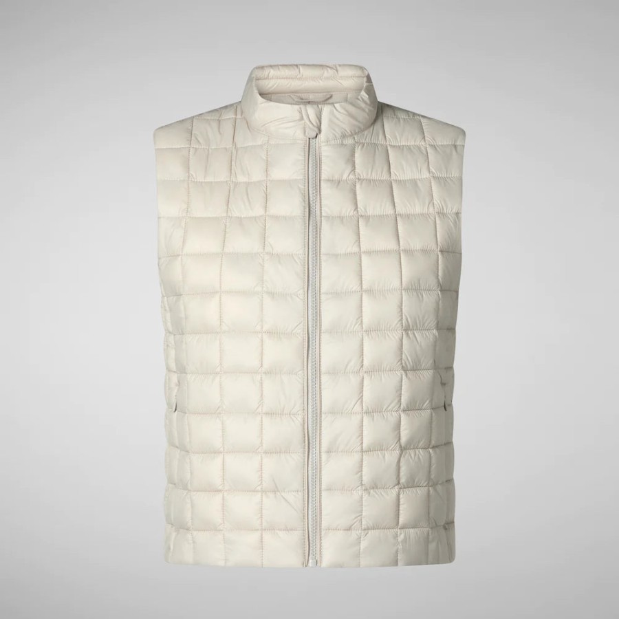 Save The Duck Jackets | Mira Vest In Rainy Beige