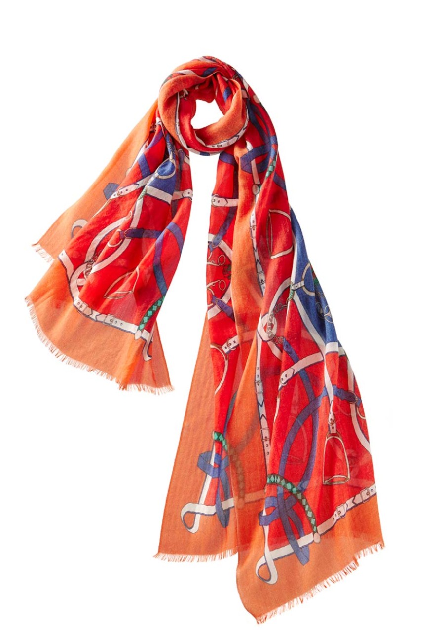 Alpine Cashmere Accessories | Verona Scarf In Scarlet