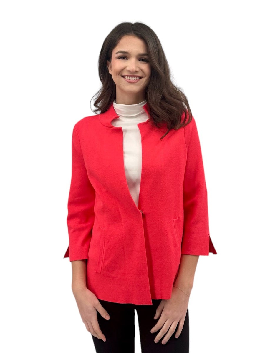 J'envie Jackets | 3/4 Sleeve Jacket In Peony