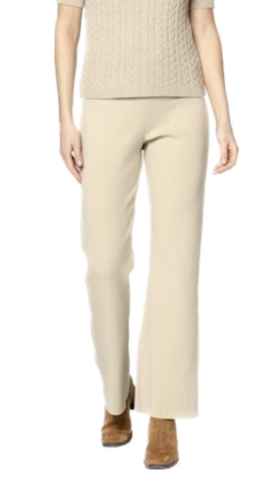 Biana Pants | Dominique Pants In Warm Beige