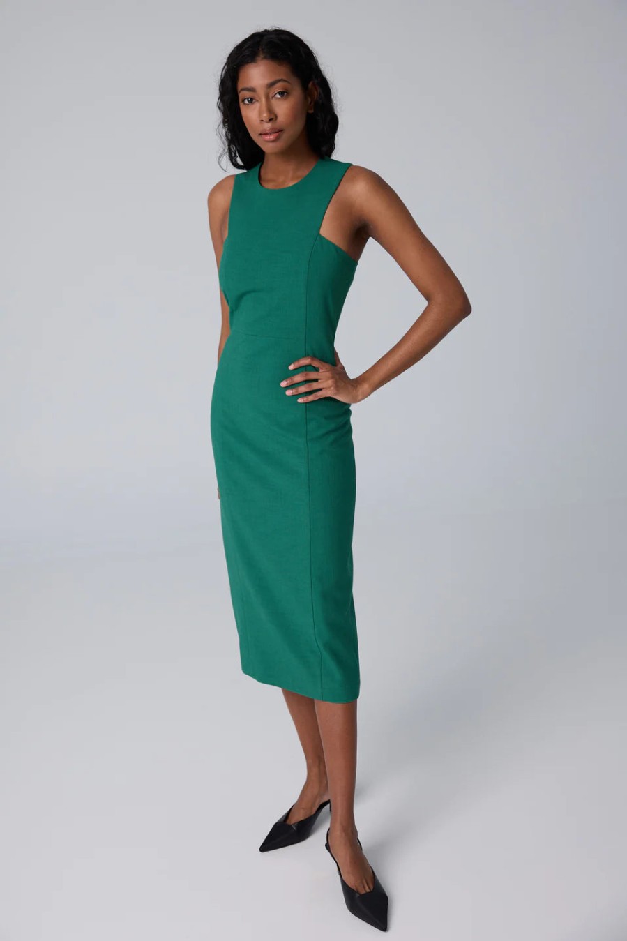 Iris Setlakwe Dresses | Sleeveless Power Dress In Green