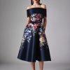 Frascara Dresses | Floral Dress In Navy