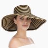 Eric Javitz Accessories | Margot Straw Hat - Black Mix