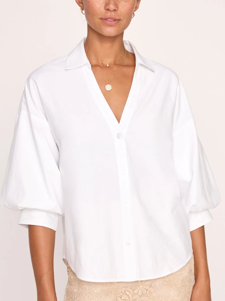 Brochu Walker Tops | Kate Shirt In Salt White