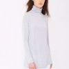 Kinross Cashmere Tops | Scrunch Neck Tunic - Gris