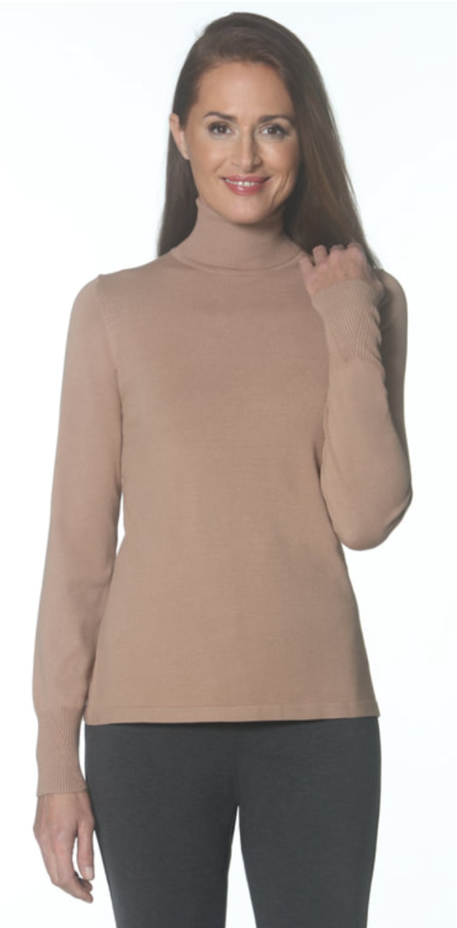 J'envie Tops | Turtleneck In Camel