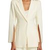 Chiara Boni Jackets | Ottilia Monogrammed-Lace Blazer - Cream